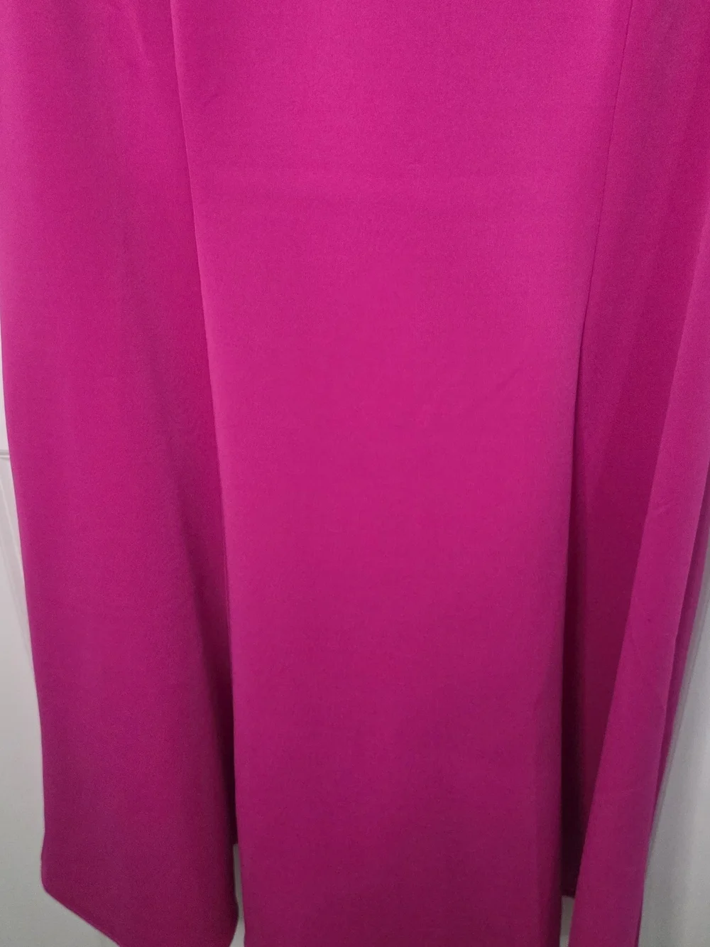 London Times Bright Fuchsia Ruffle Sleeve A-Line Dress